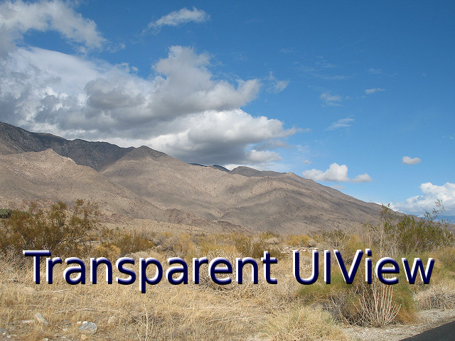 Transparent UIView